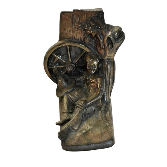 Mid Century Cast Metal Huckleberry Finn Bookends PMC 87 - Philadelphia Metal Co. - Picture 3 of 10